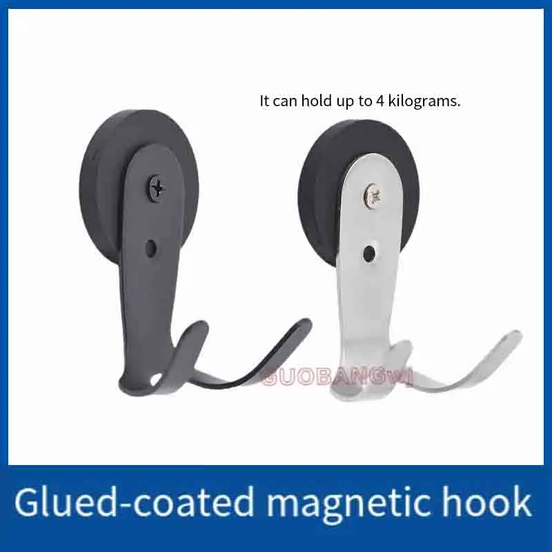 

Strong Magnetic Hooks,Stainless Steel No Drill Adhesive Hooks,2KG-4KG Load-bearing,for Fridge Kitchen Bathroom Office