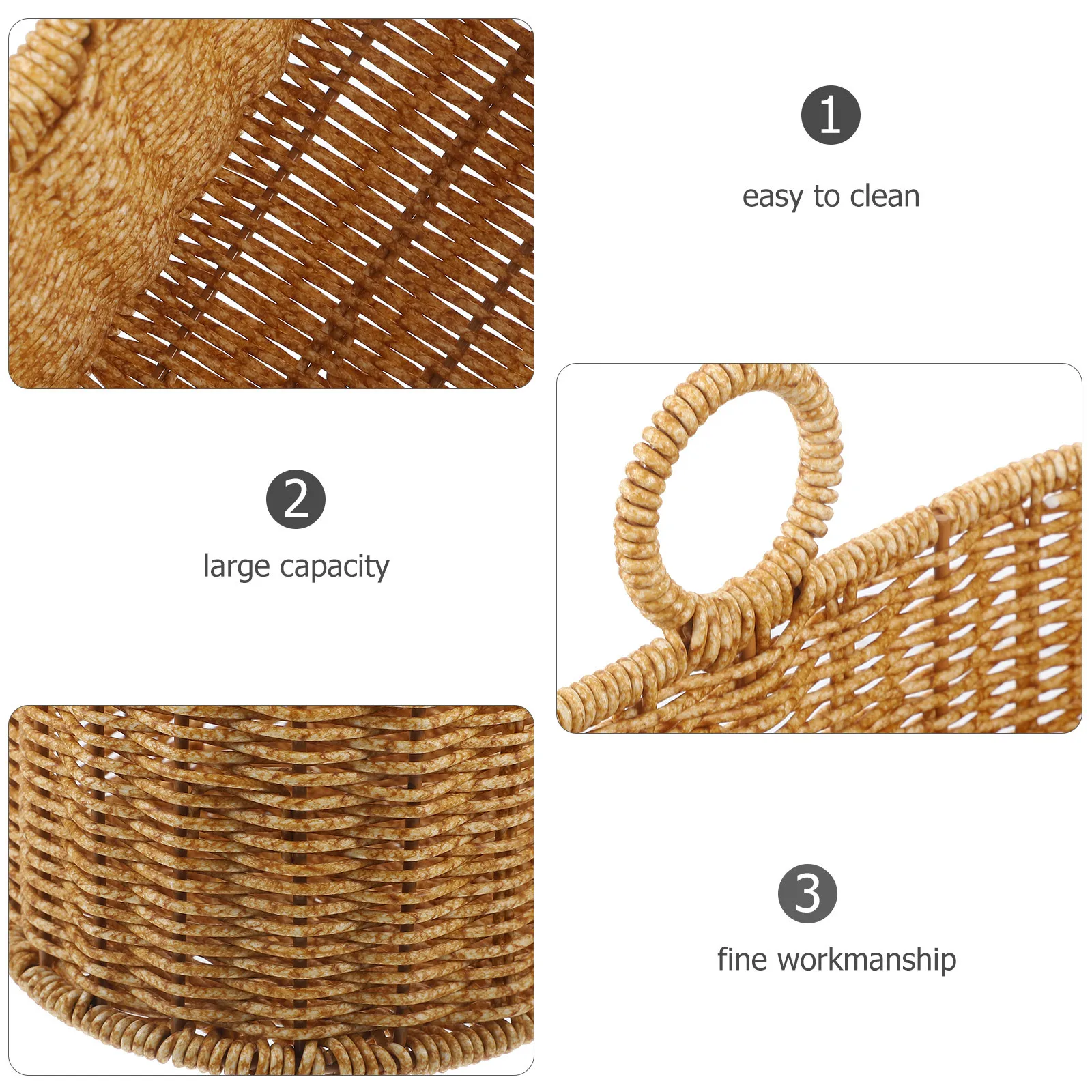 سلة معلقة على الحائط، منظم تخزين المطبخ بسعة كبيرة، تصميم منسوج، حامل بصل الثوم سهل التنظيف، سلة معلقة على الحائط