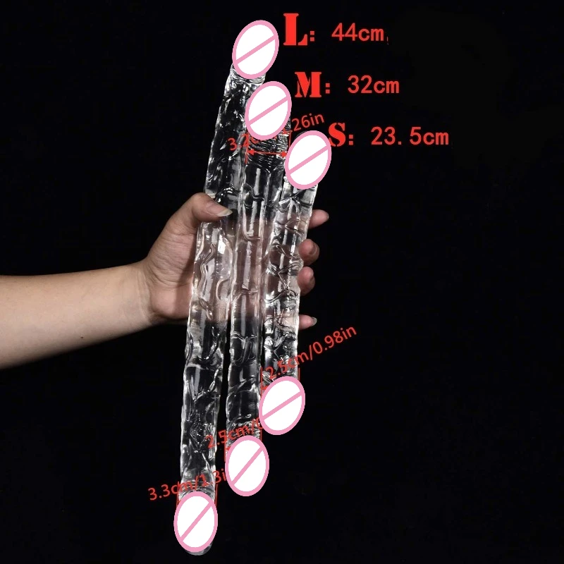 Długi podwójny penis Dildo Duży penis Dla dorosłych Dildo analne Wtyczki Ealistic Gay Zabawka dla kobiet Masturbator Cock Lesbian Goder Consolador 18