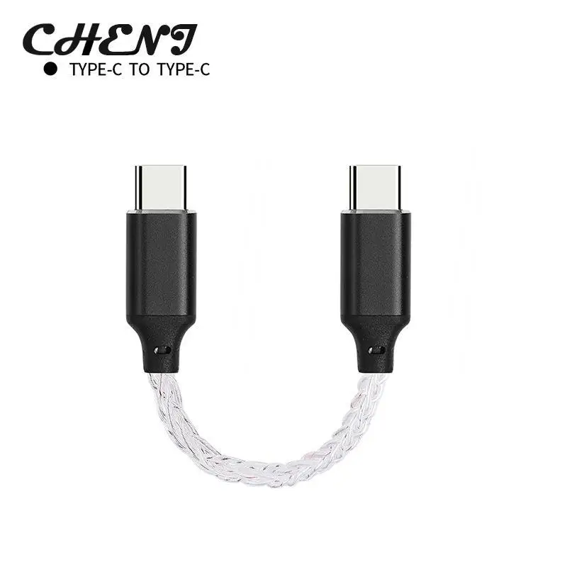 New USB Type C To Type C DAC Hifi Adapter Earphone Amplifie Digital Decoder AUX Audio Cable Converter Android OTG Adapter Cable