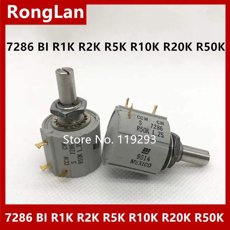 [BELLA] 7286 Mexican production BI R1K R2K R5K R10K R20K R50K multi-turn potentiometer CCW CW -5PCS/LOT