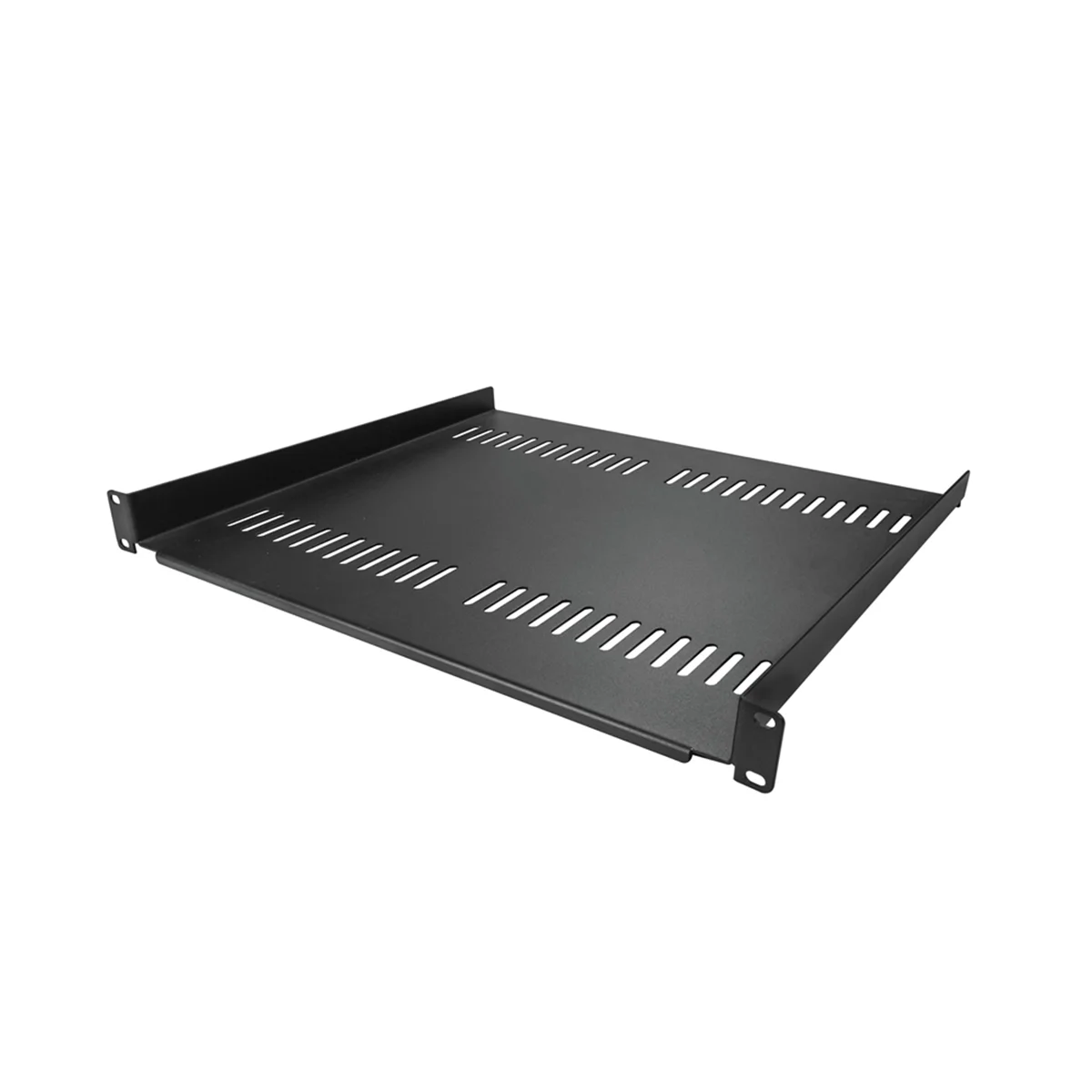 1U Server Rack Mount Shelf Vented Cantilever Tray for 19Inch Network Equipment Rack & Cabinet