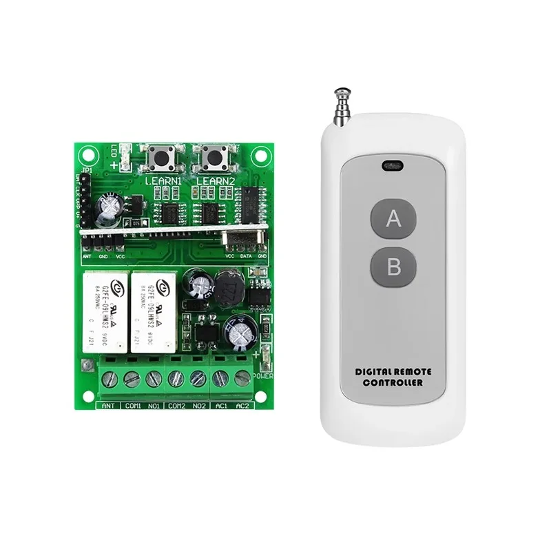 

433MHz DC12-48V Wide Voltage Remote Control Kit for Home Lighting Electric Curtains Control