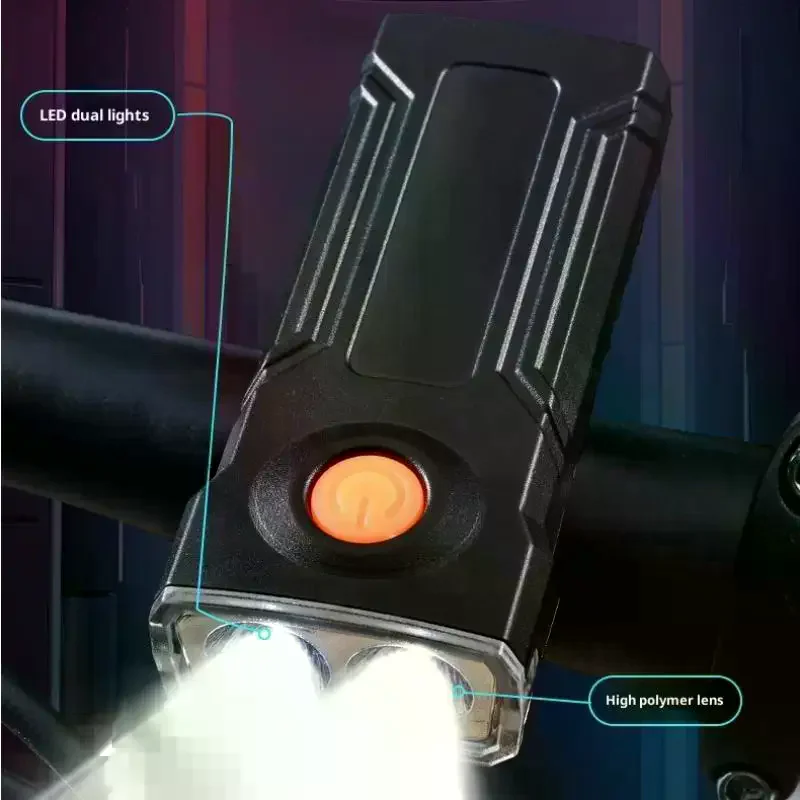 Luce per bici ricaricabile Mini fanale posteriore di avvertimento di sicurezza notturno Lampada per bicicletta anteriore posteriore LED Evidenzia fanale posteriore per bicicletta