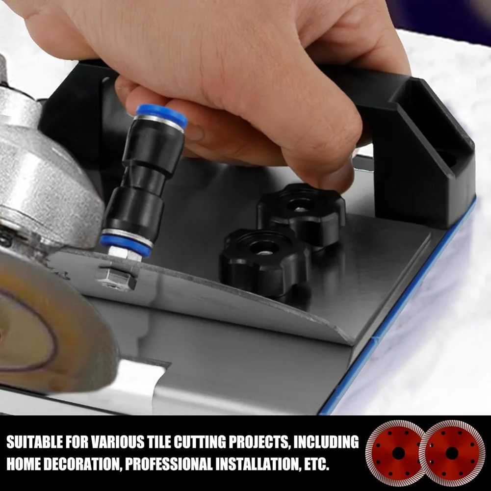 TFORU-Stojak do szlifierki kątowej do płytek 45 °   Fazowanie, uchwyt szlifierki z tarczami tnącymi, uchwyt stały do szlifierki kątowej typu 100