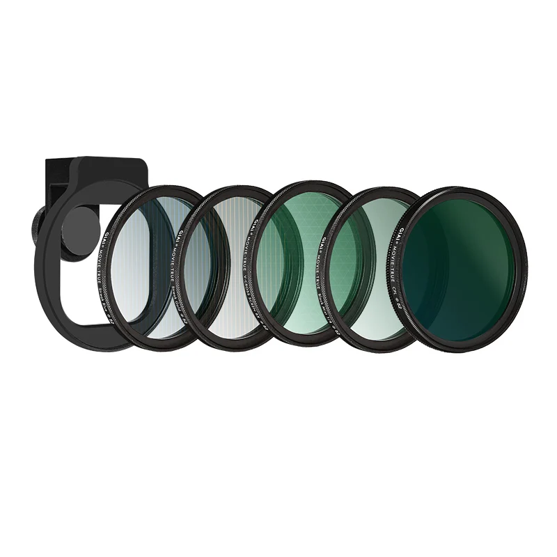 

Professional GiAi Phone Lens Set 58 mm & 67 mm with Clip Black Mist CPL Star Filters for Enhanced Phone Photography