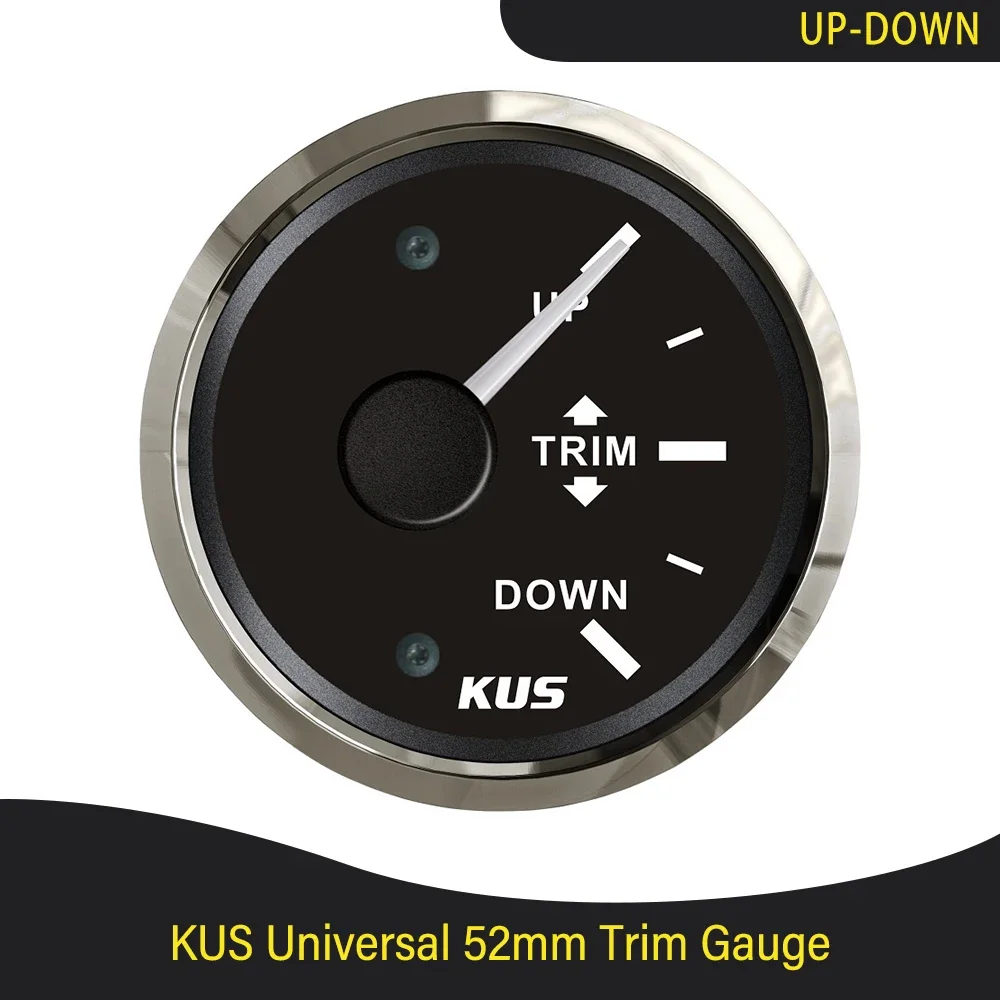 

KUS Marine Boat Universal 52mm Trim Gauge Indicator UP-DOWN/Left-Right with Red/Yellow Backlight for Inboard Outboard Engine