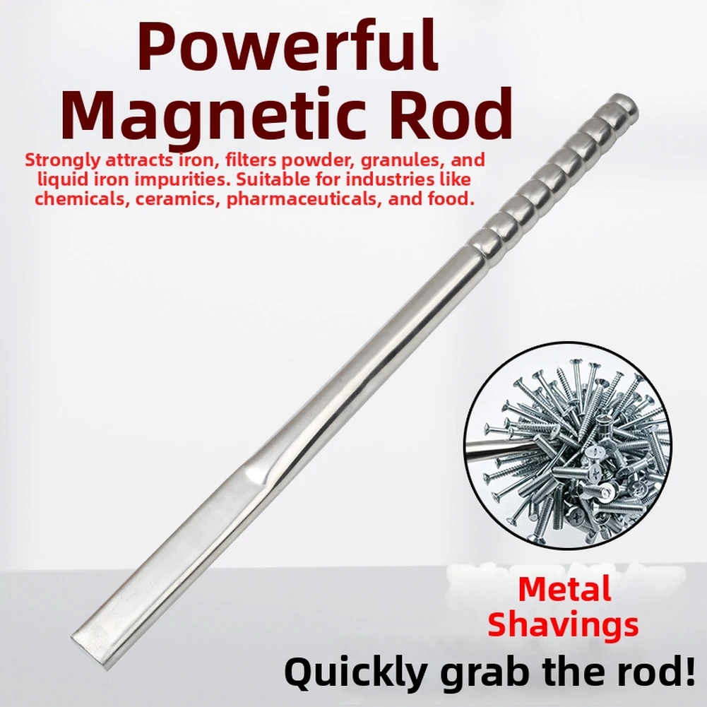 Magnetic Rod Featuring 304 Stainless Steel Construction to Meet Strict Standards in Food and Pharmaceutical Industries