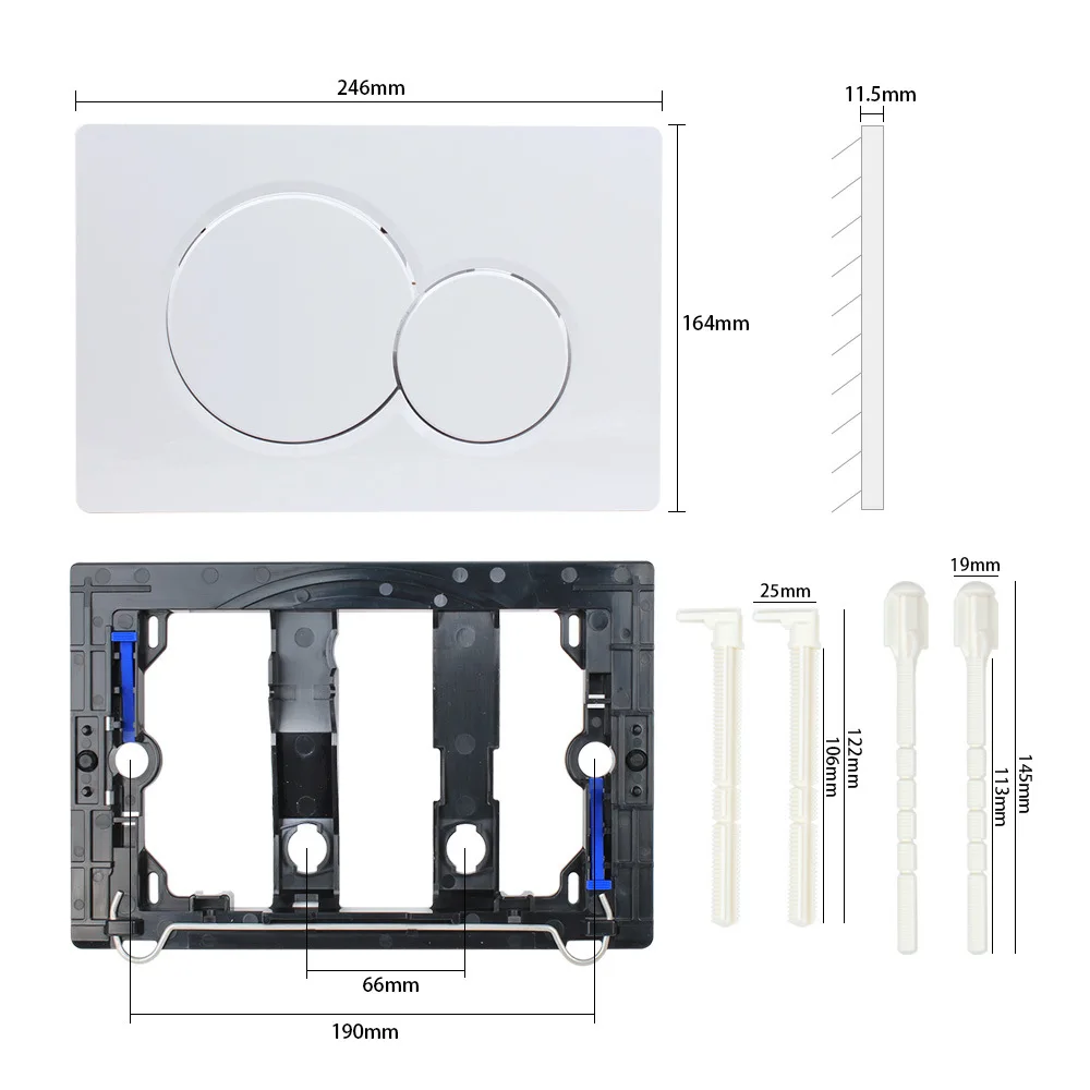 للوحة Geberit SIGMA01 زر خزان مخفي 115.770 ذهبي أبيض كروم فضي #3