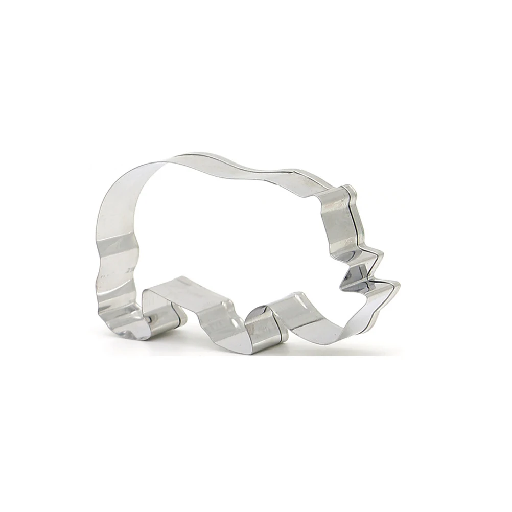 

6Pcs Rhinoceros Biscuit Mould Stainless Steel Cookie Cutters Kitchen Baking Tool for Dough Cake Decoration