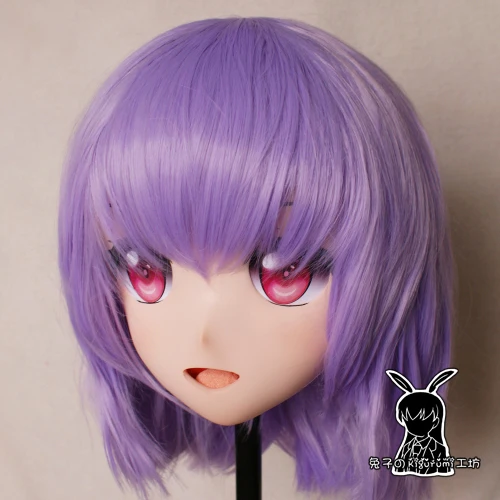 (KM5165) qualidade artesanal feminino/menina resina 3/4 cabeça personagem de desenho animado japonês shinjo akane cosplay máscara kigurumi crossdresser