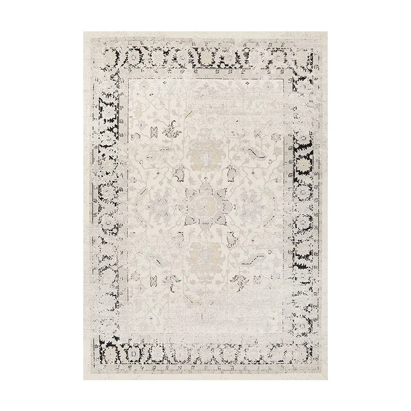 Living room carpet light luxury living room bedroom sofa bedside blanket dirt-resistant large area retro high-end bedside floor