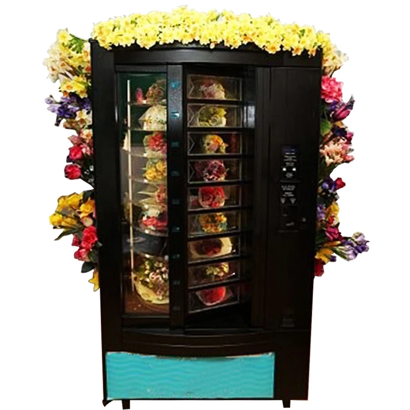 Automatic Flower Vending Machine Low Price 360 Rotation the Automatic Large Box Self Fresh Bouquet Egg Flower Vending Machine
