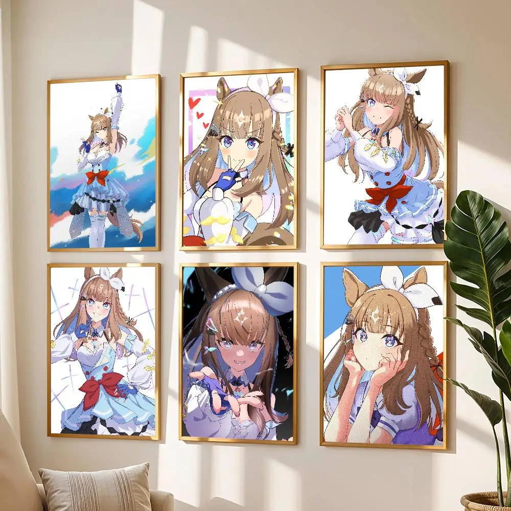 1pc Almond Eye Uma Musume Pretty Derby Poster Print For Bedroom Living Room Home Decor Painting Wall Art HD Picture Mural