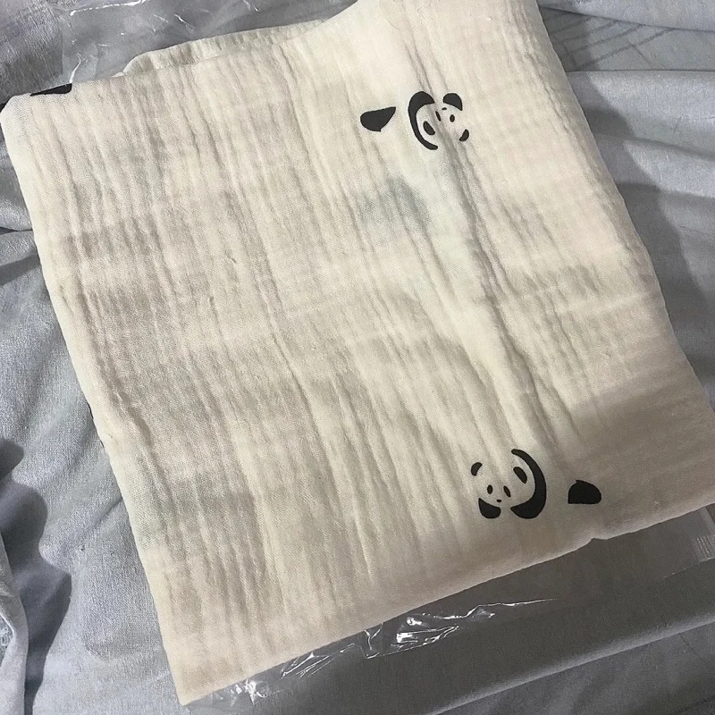 130x200 سنتيمتر الكرتون طباعة لطيف قيلولة بطانية الصيف ABDL الكبار تنفس غزل القطن بطانية رقيقة جدا طالب عنبر لحاف