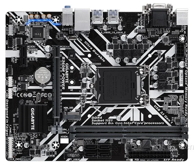 B360 LGA1151 Motherboard with 512G M.2 NVMe SSD Processor Core i7 8700 8700K 4 Tubes CPU Cooler Brand RAM 2*8G 16G DDR4 Memory