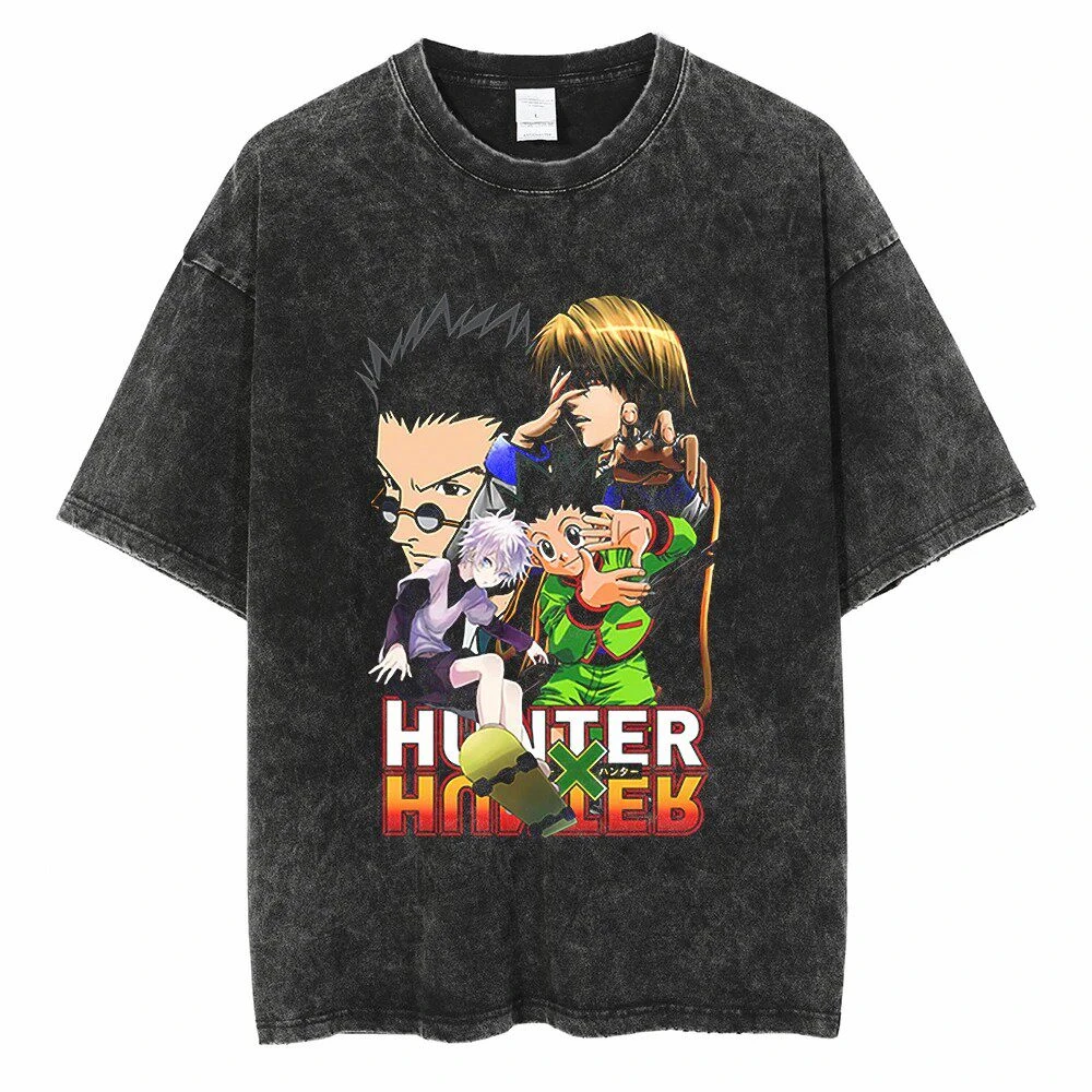 Fit Summer Hip-hop Oversize Water Restoring Ancient Ways Do Old Anime Short Sleeve T-shirt Hunter X Hunter