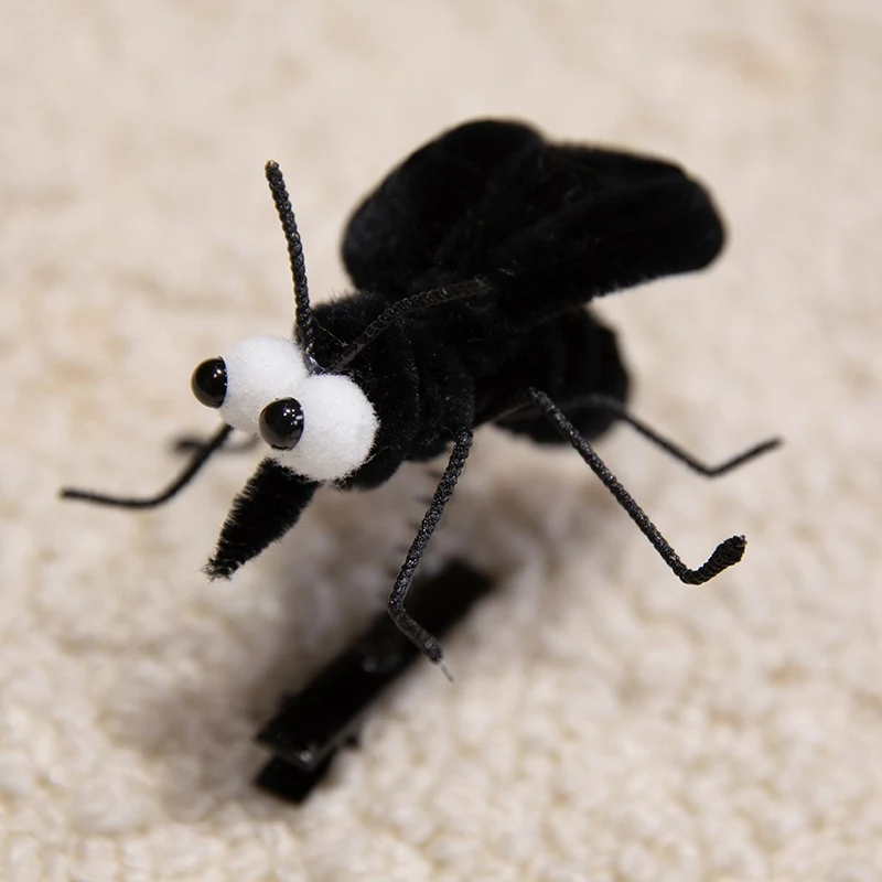 1 Stück simuliert ‌ Mückenspule ‌ Haarspange Plüschtiere Weiche gefüllte Insecta-Puppe ‌ Mückenspule Plüsch ‌ Haarspange – Detail 2
