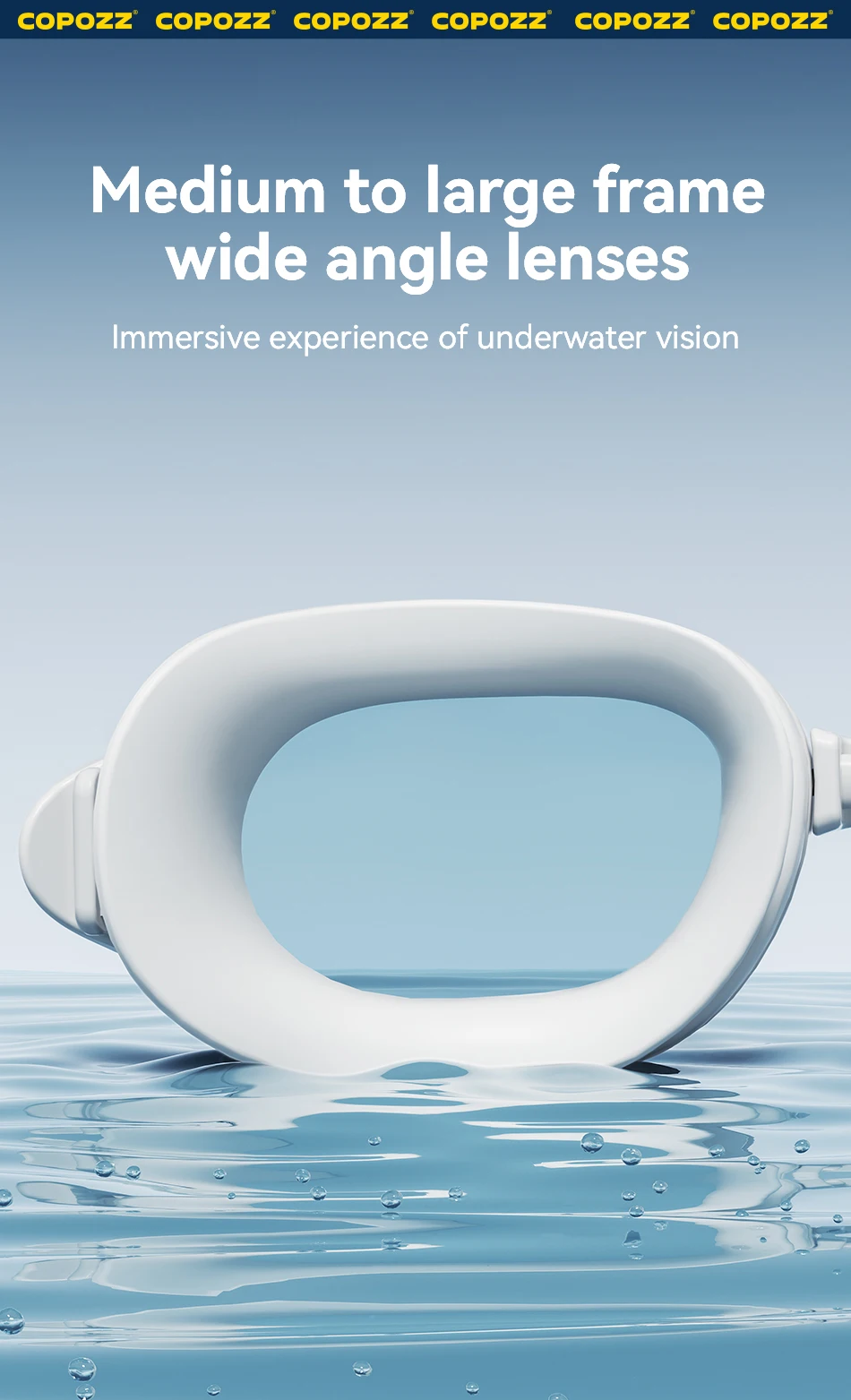 COPOZZ Schwimmbrille Myopie 0 -1,5 bis -7 Männer Frauen Langlebige Anti-Fog-UV-Schutz Wasserdichte Schwimmbrille Schwimmbrille – Detail 7