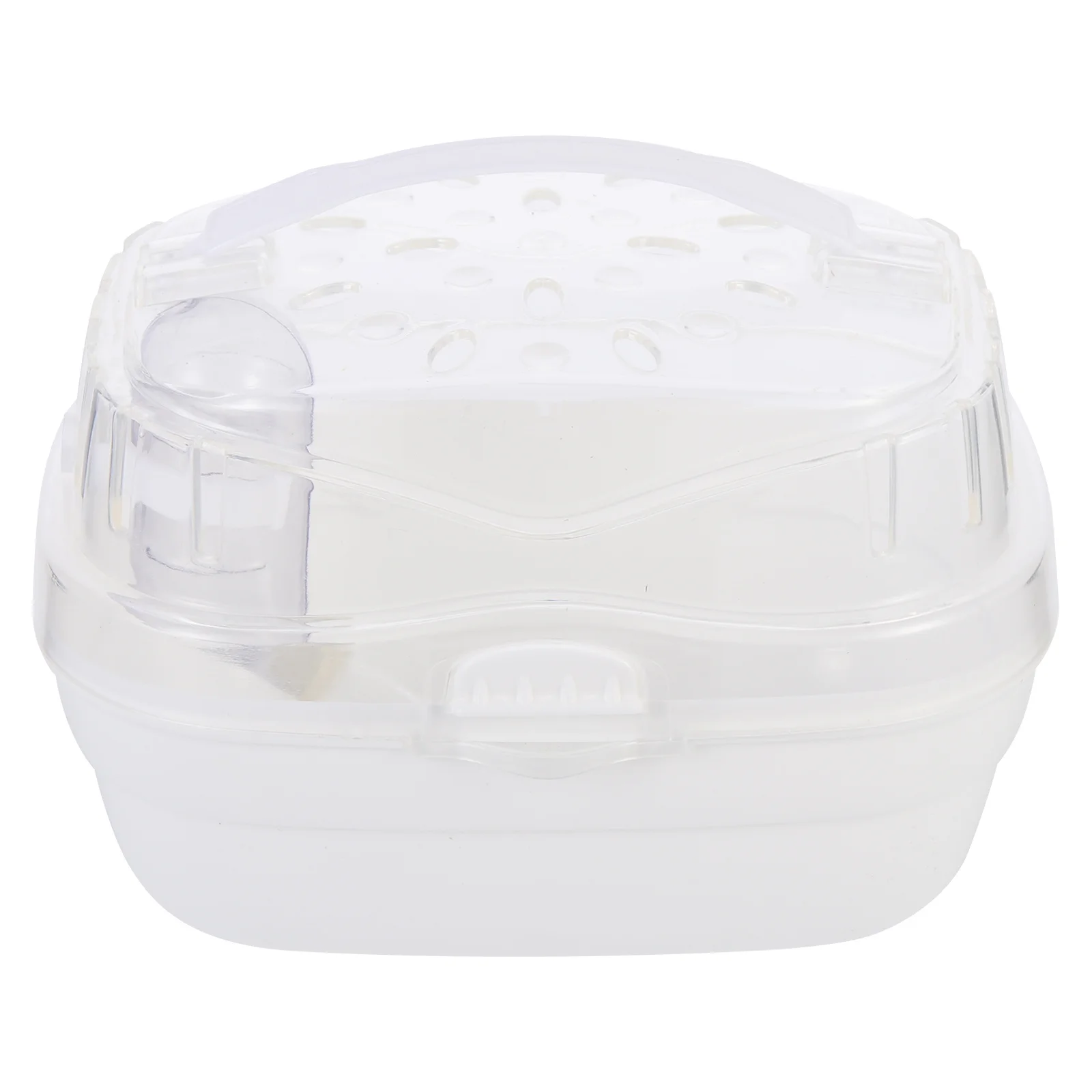 قفص سفر آمن ومريح للهامستر، حامل بلاستيكي متين، صندوق محمول قابل للتنفس للحيوانات الصغيرة، قفص سفر للهامستر #4