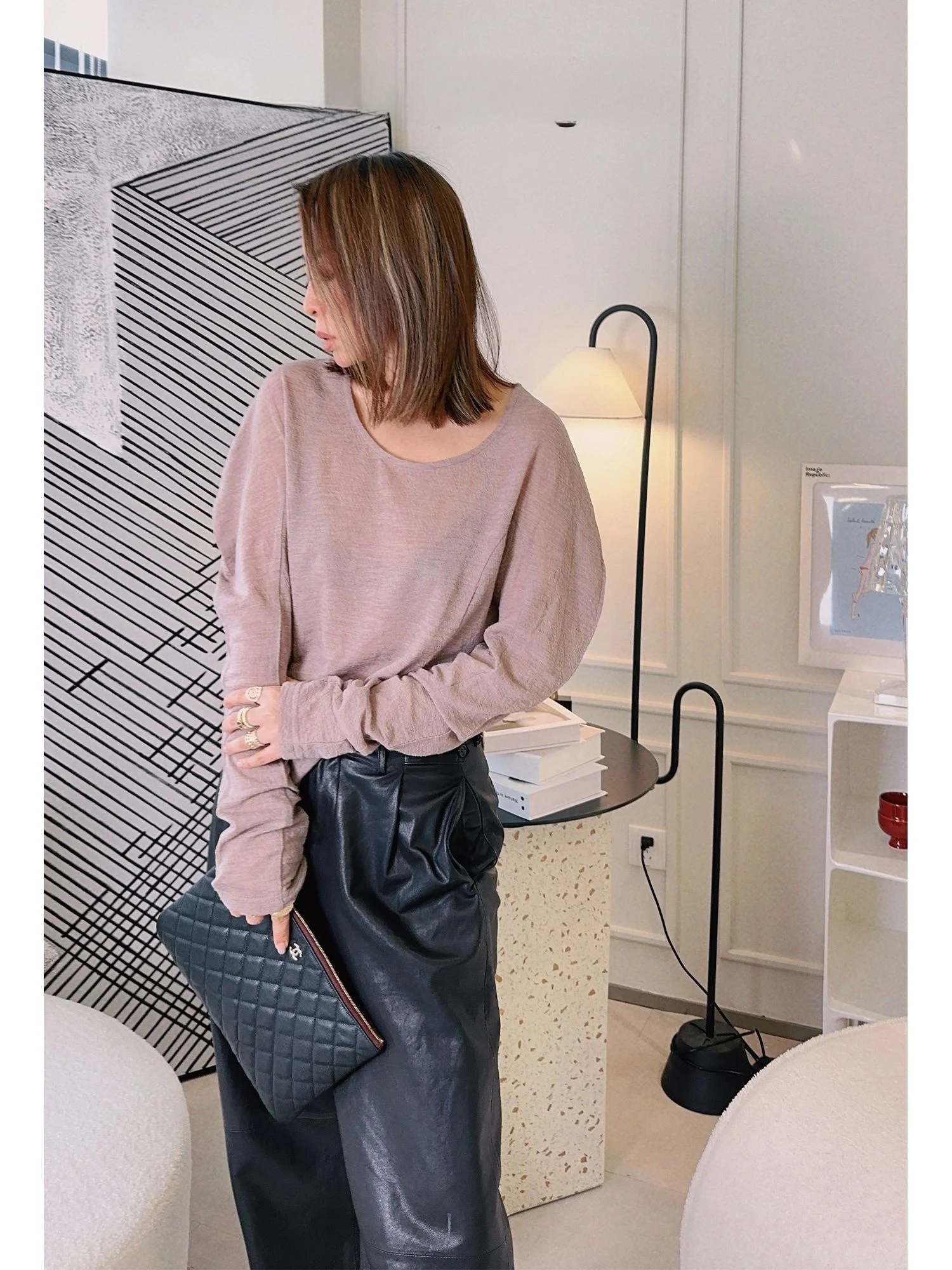 

Романтический шерстяной топ с рукавами-крылышками от Tang Jialing Design Sensation Baatone, женская вязаная одежда, весна 2024