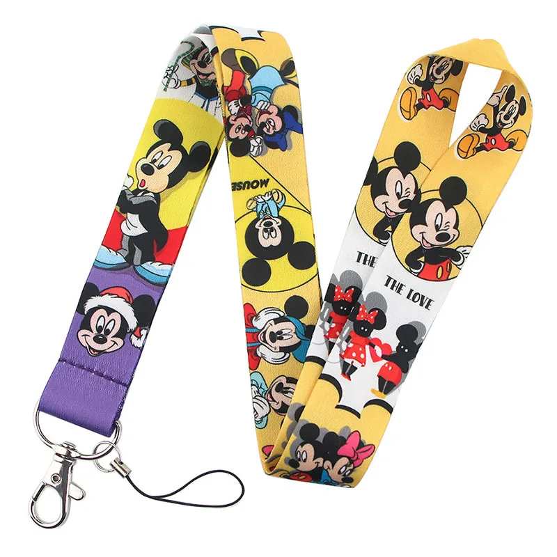 Funny Cartoons Mickey Minnie Couples Mouse Style Mobile Phone Lanyard Boys And Girls Cute Stitch Mobile Phone Straps