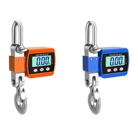 1100Lbs Digital Hanging Crane Scale, 500Kg Heavy Duty Scale For Construction Factory Building Hunting Reusable Orange