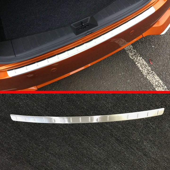 Stainless Steel Rear Bumper Sill Protector Trim For Nissan NOTE 2017 2018 Car Accessories Stickers