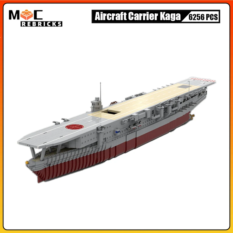 Décennie s de construction d'avion Kaga japonais, kit de collection de modèles, jouet en brique, attaque de Pearl Harbor, UCS, Carauspiat, micro bombardier à l'échelle, WW2