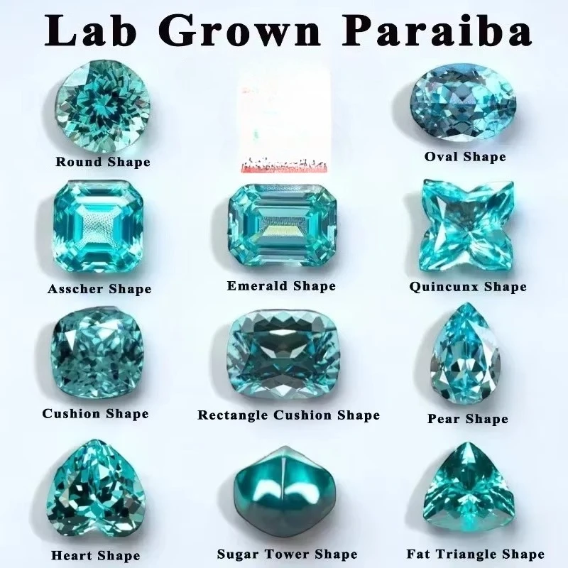 Laborgezüchteter Paraiba-Edelstein für DIY-Schmuckherstellung – Detail 6