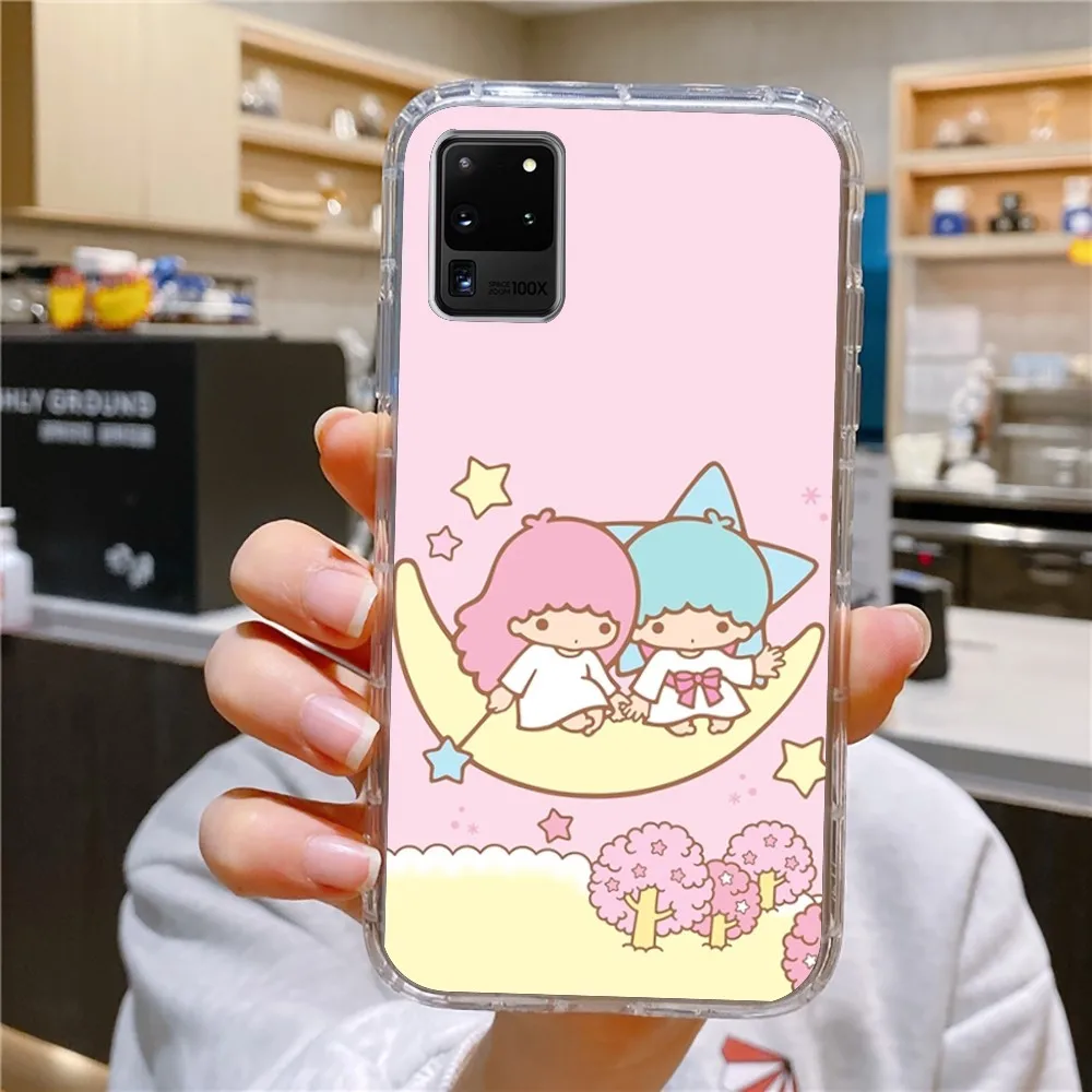 Cute cartoon Little T-Twin S-Stars Phone Case For Samsung Galaxy A52 A51 S21 S22ULTRA S23 S20LITE Plus ultra Transparent Cover