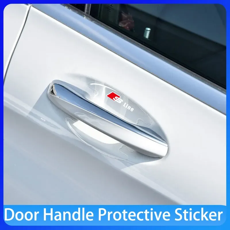 

Car door anti-collision strip door handle protection strip For Audi sline TT Q2 Q3 Q5 Q7 Q8 A3 A4 A5 A6 A7 R8 B5 B6 B7 B8