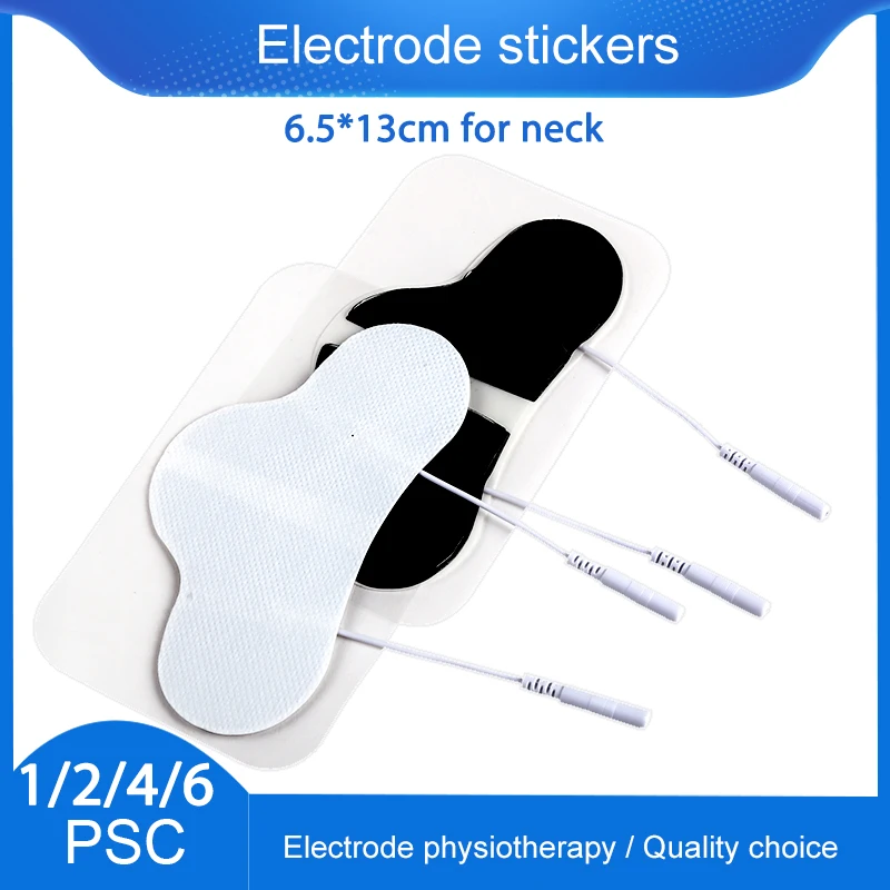 Zehn Elektrode Pads Aufkleber Für Körper Akupunktur Physiotherapie Digitale Therapie Nicht-woven Pin-typ hals Massage Patch 2mm stecker