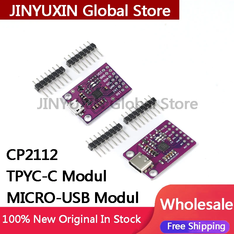 1Piece CP2112 TPYC-C MICRO-USB Interface Debugging Board USB to I2C Communication Module In Stock Wholesale
