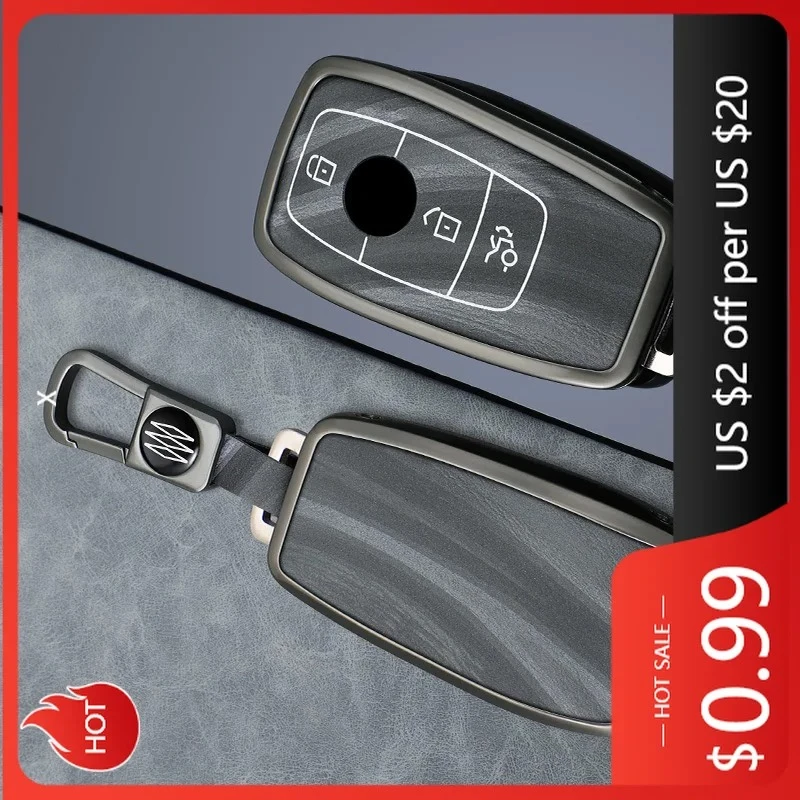 

For MERCEDES-BENZ Hub Caps Zinc Alloy Car Remote Key Case Cover Shell For Mercedes Benz A C E S G Class GLC CLE CLA GLB GLS W177