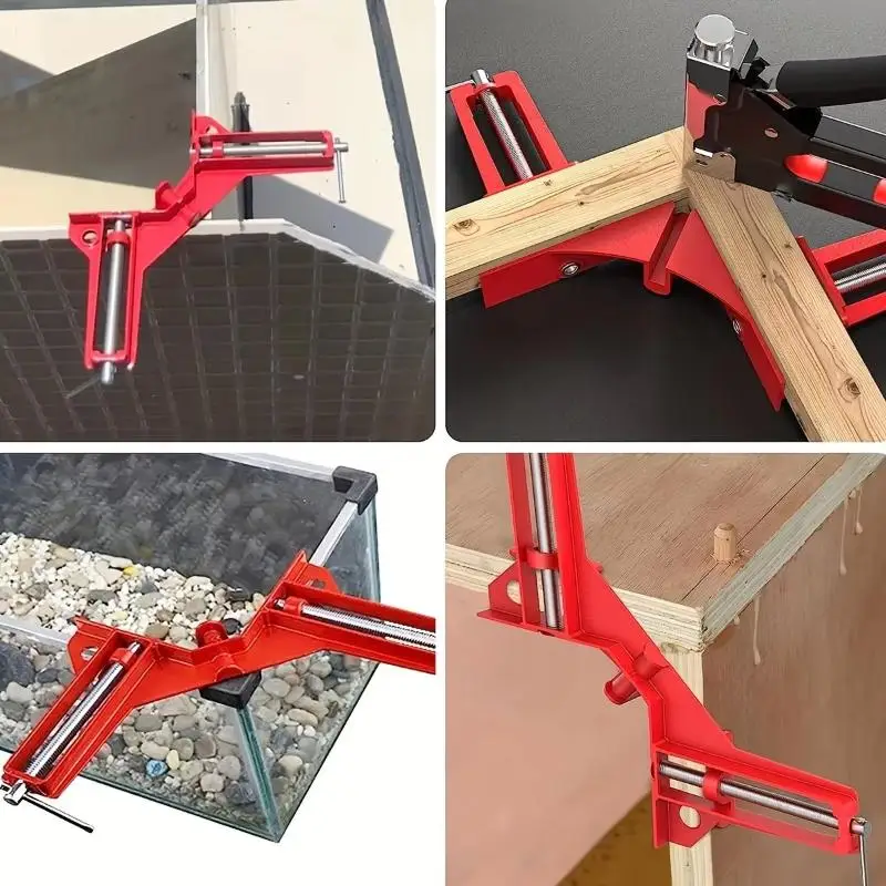 Heavy Duty 90 Degree Right Angle Clamps 1/4 Pcs Adjustable Screw Perfect Gift for Woodworking Enthusiasts