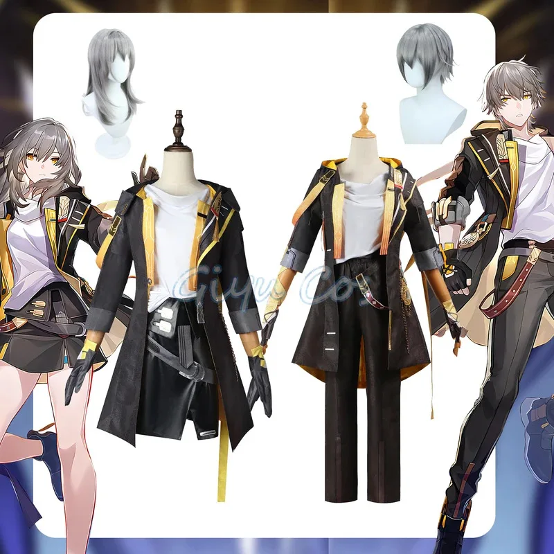 

Trailblazer Cosplay Costume Honkai Star Rail Carnival Uniform Wig Anime Halloween Costumes Men Game Character Outfits