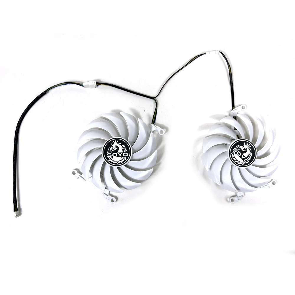 NEW 2PCS 85MM 4PIN DIY Cooling Fan AMD RX5700 GPU FAN For SOYO RX 5700 video card fans