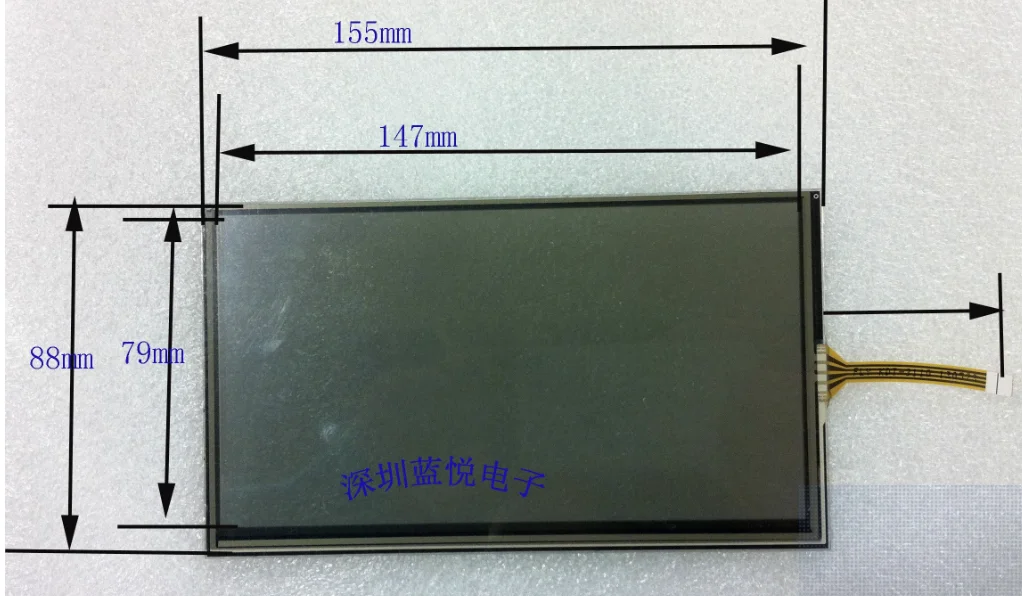 6.2-inch touch screen 155 * 88 black screen with right side outlet
