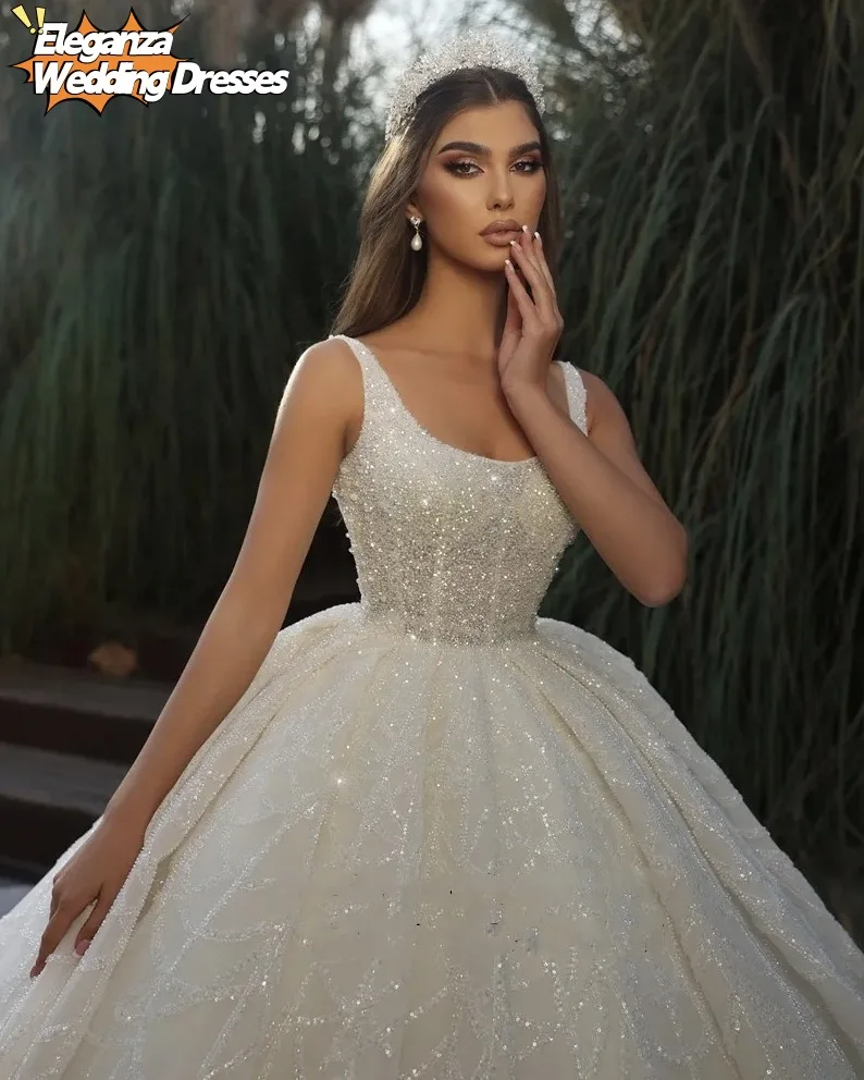 Gaun Pengantin Kustom Gaun Pengantin Indah untuk Pesta Formal Jubah Tanpa Lengan Leher-o Applique Renda Vestidos De Novia