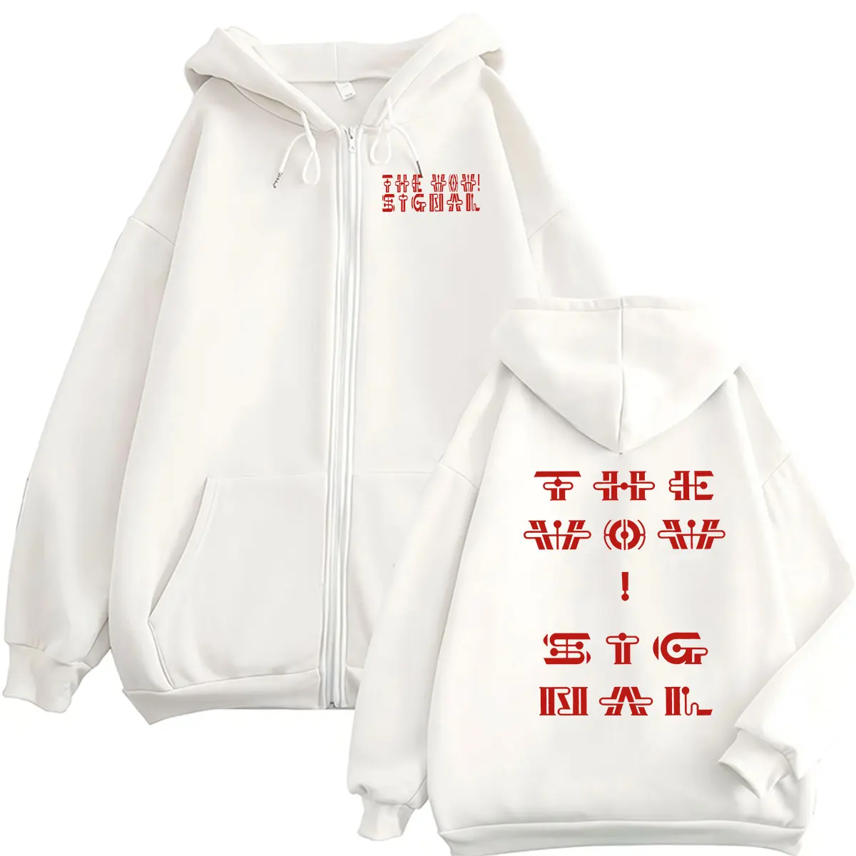 MUSE Band The Wow! Signal Europa Tour 2026 Zipper Hoodie Men's Hip Hop Loose Pullover Sweatshirt Vintage Long Sleeve Coats Hoody