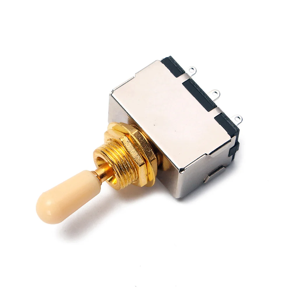 

Yellow and Gold 3 Way Toggle Guitar Switch 48x29x15cm No Noise Pickup Selector 3 Position Enclosed Box Toggle Pickup Selector