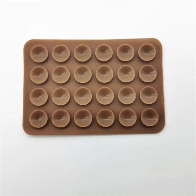 1pc Back Sticker Silicone Suction Pad For Mobile Phone Fixture Suction Cup Backed Adhesive Silicone Rubber Sucker Pad For Fixed