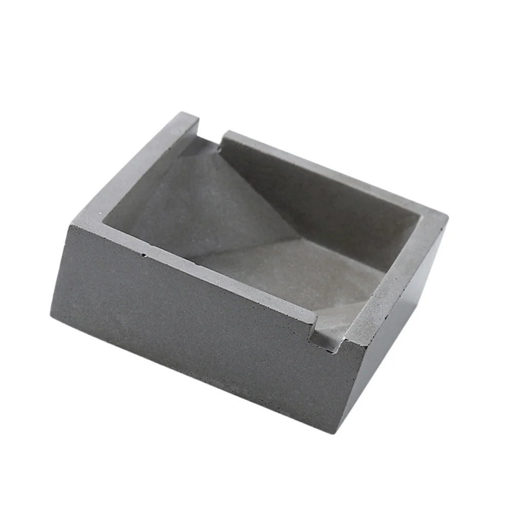 

Cement Ashtray Grey Size S Minimalist Design Creative Tobacco Jar Desktop Decoration Home Office Ornament