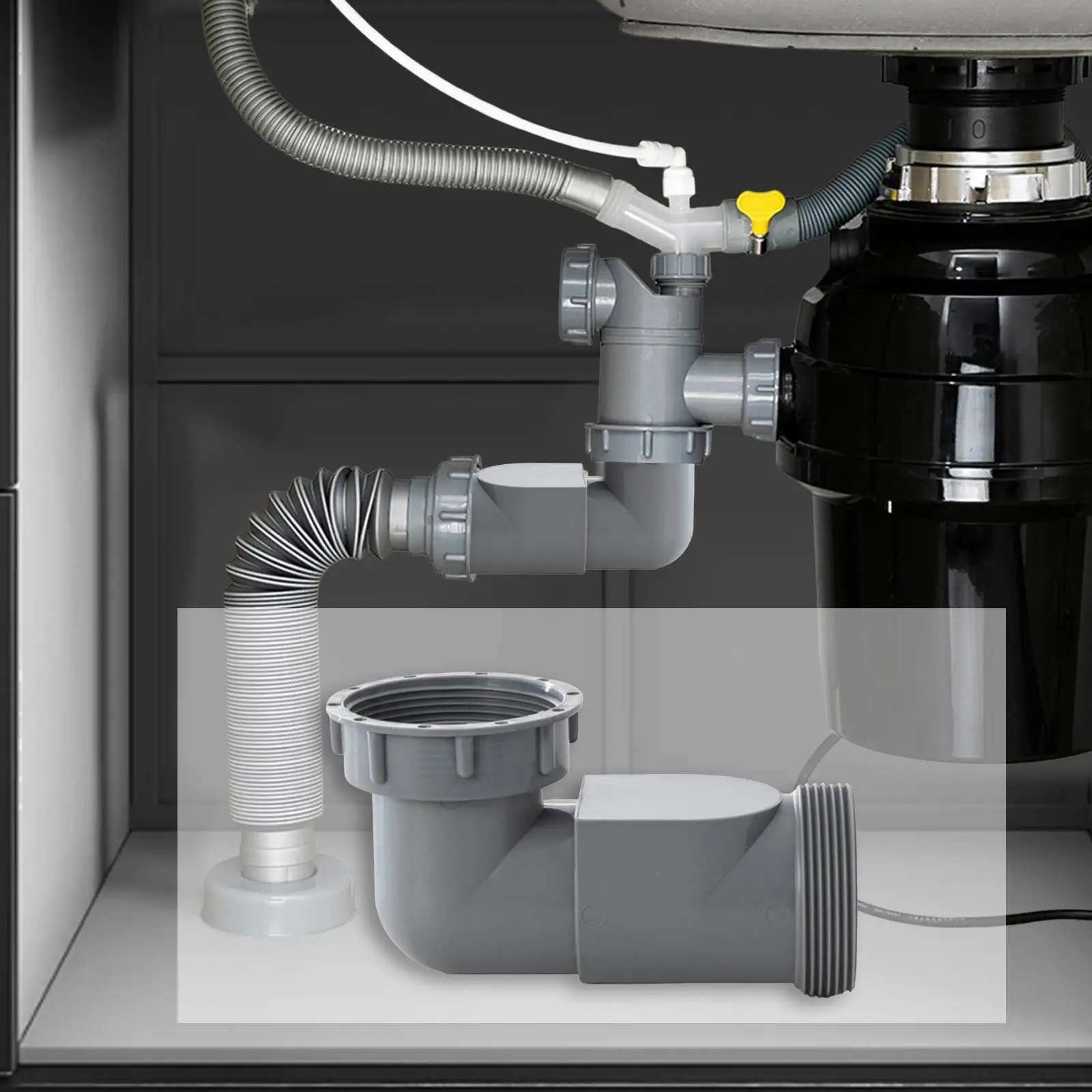 

Переходник для сливного шланга кухонной раковины для диспенсера для воды в ванной комнате