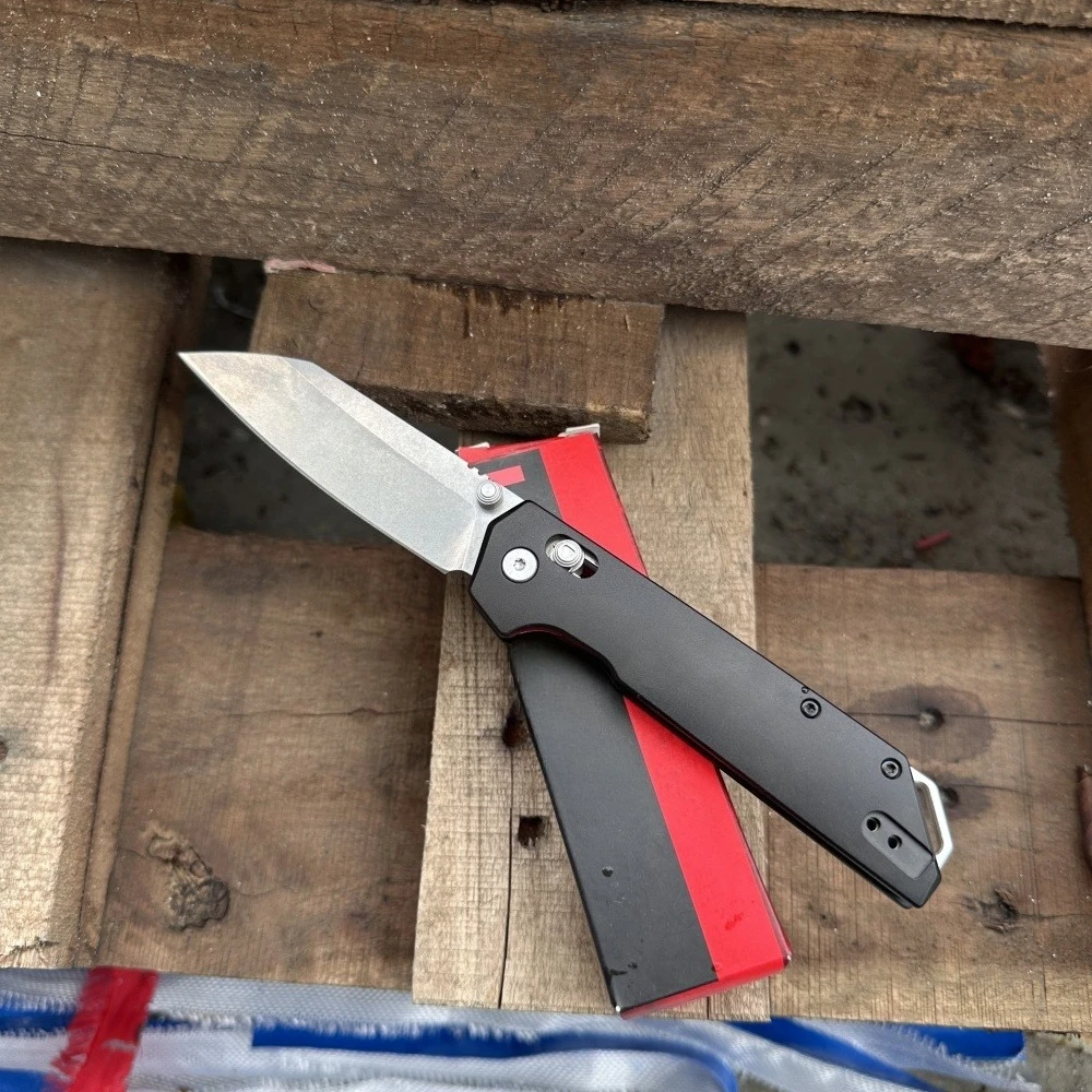 KS 2038R سكين للفرد D2 شفرة فولاذية T6 مقبض ألمونيوم متعدد الوظائف سكين إنقاذ لتسلق الصخور في الهواء الطلق نحت سكين