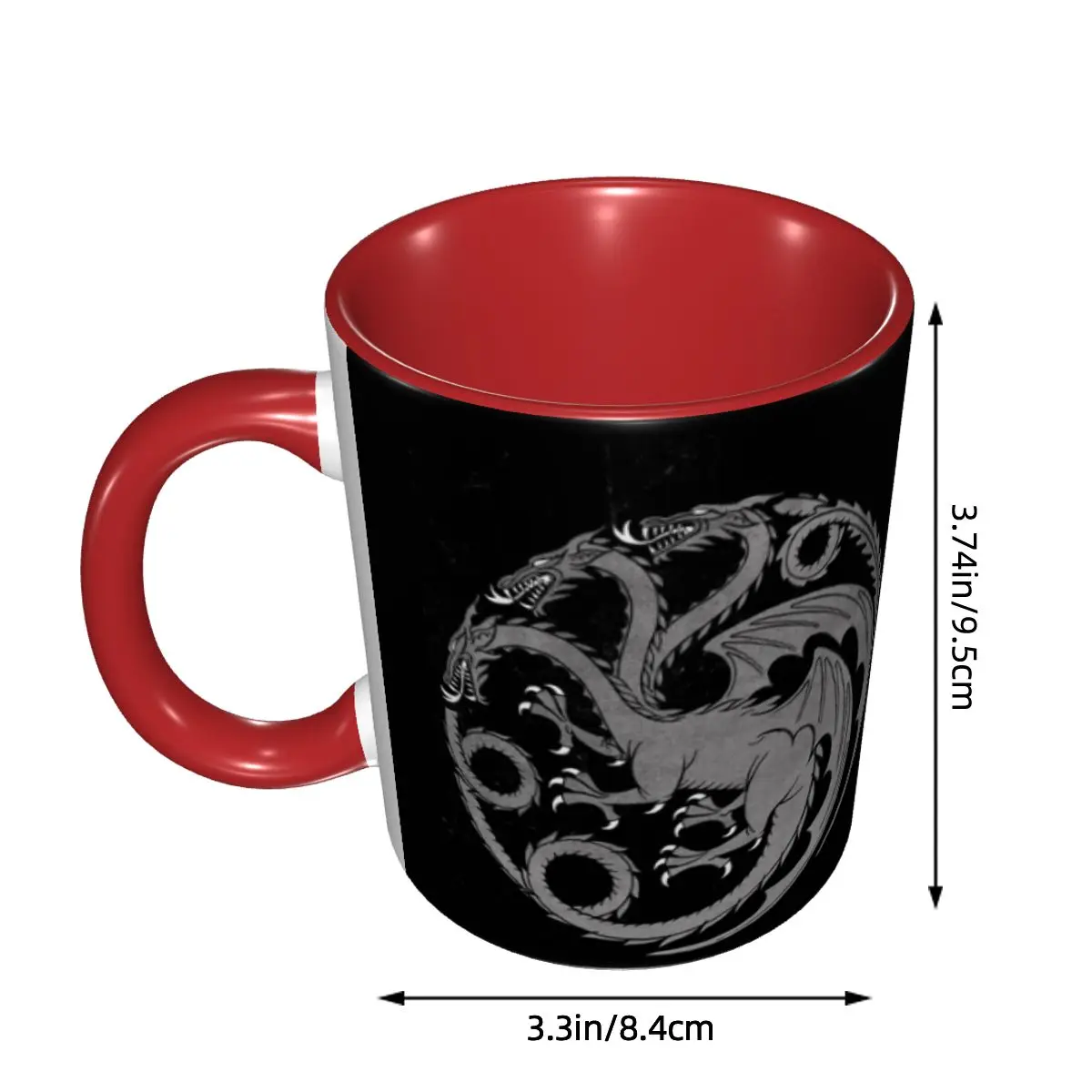 House Targaryen Mug Funny Ceramic Coffee Cups Tea Mugs Milk Cup Drinkware Gift for Woman Man