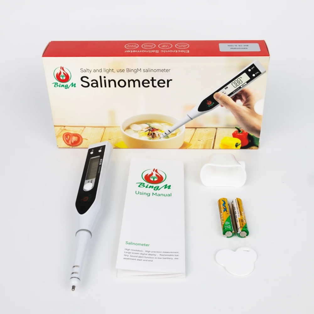 

Измеритель солености TULX с электродным зондом, на батарейках, водонепроницаемый, диапазон 0-5%, с ATC, для аквакультуры и аквариумов