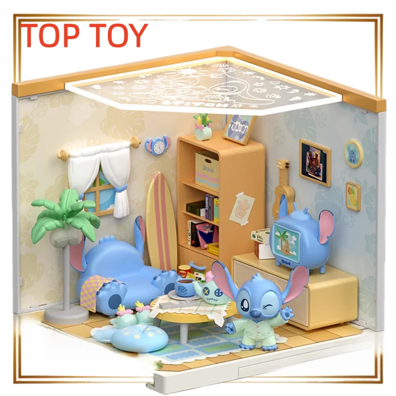 TOPTOY ديزني غرزة لحظة ممتعة حلية اللبنات صندوق أعمى لتقوم بها بنفسك المقصورة نموذج مصغر أنيمي الطرفية تمثال