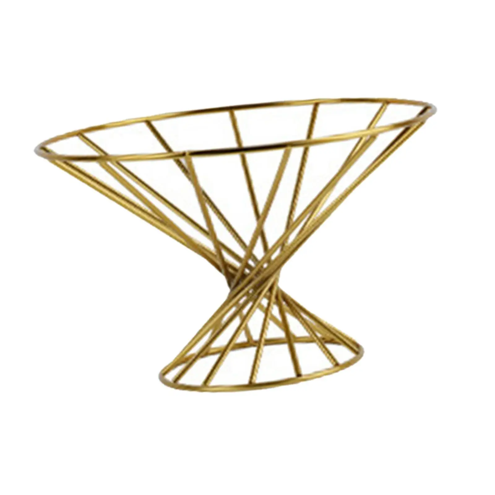 Iron Fruit Basket with Breathable Structure Countertop Storage Tray for Snacks Vegetables and Home Display